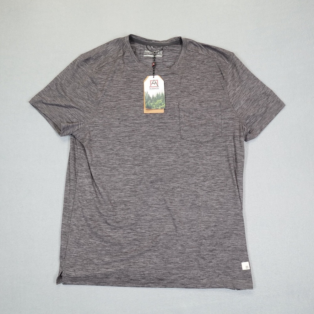 Avalanche T-Shirt Men XL Gray Outdoor Supply Co CAM243E Performance Active
